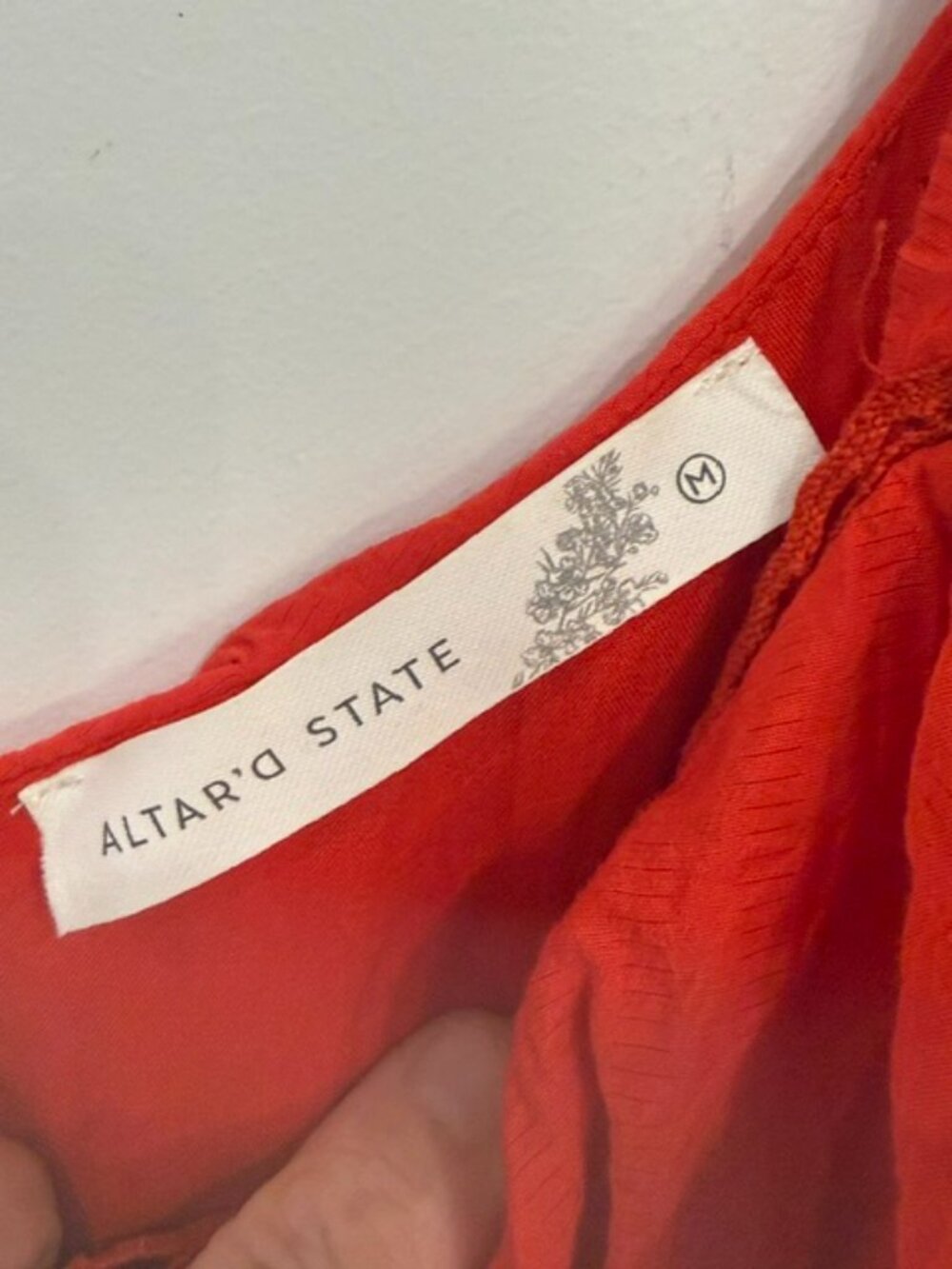 Altar'd State Red Sloane Midi Dress - Picture 9 of 10